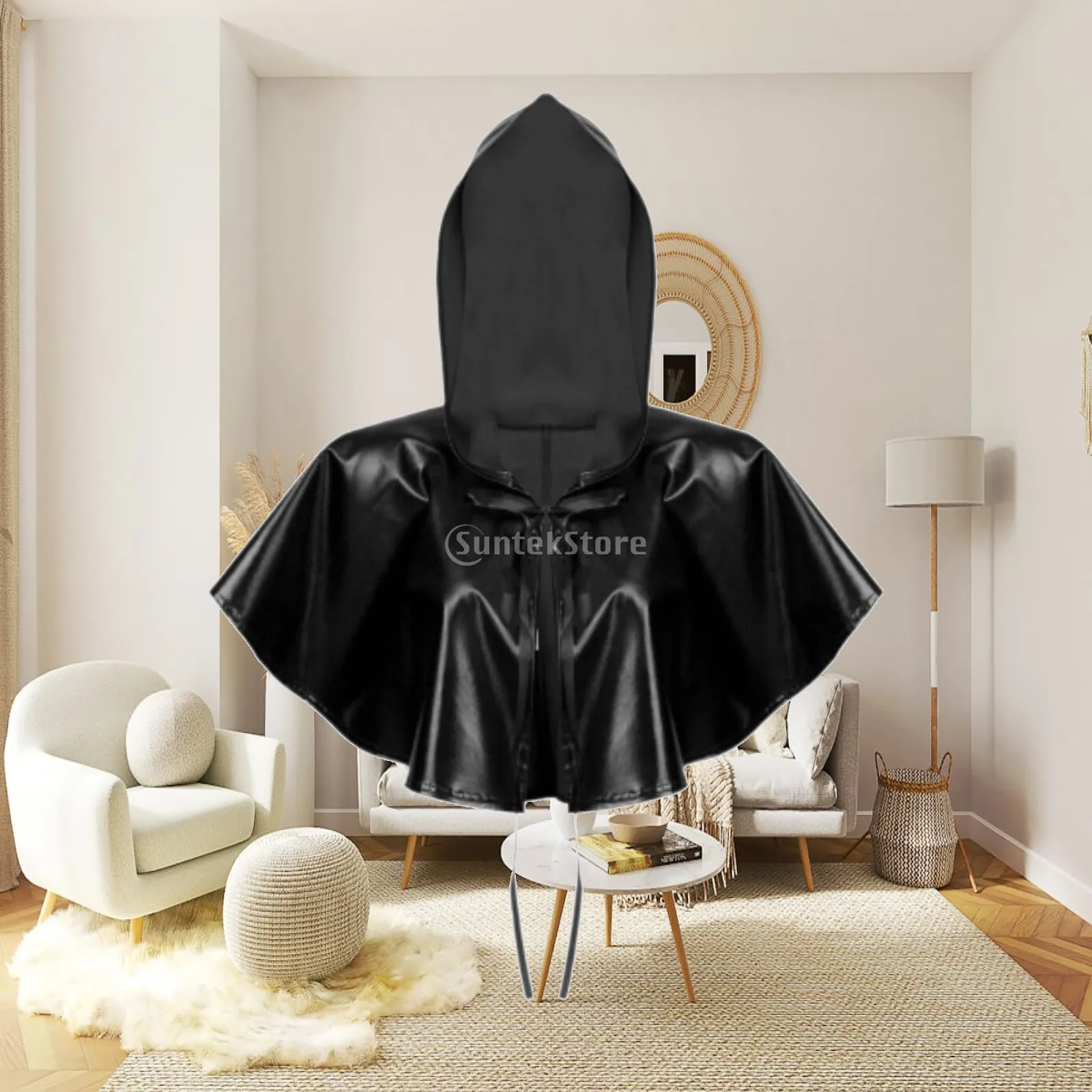 Hooded Cape Shawl for Stage Performance Festival Gifts Party Men