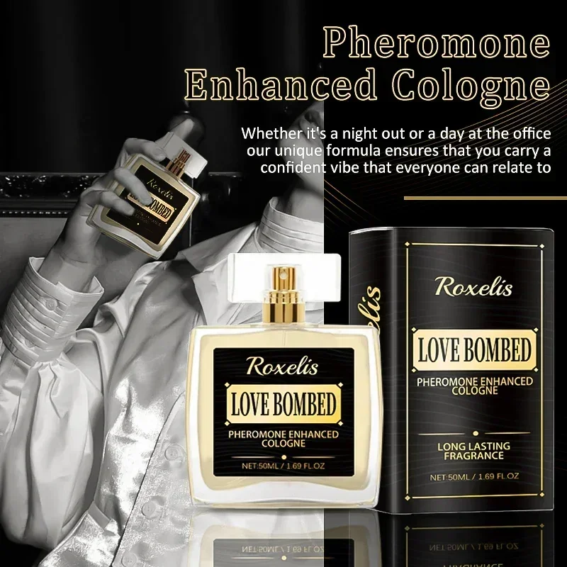 Original Pheromone Cologne for Men Bold Attraction Confidence Male Perfume Oil Infused Long-Lasting Enhanced Scents Perfume 30ml