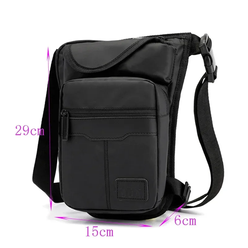 Men Drop Leg Bag Fanny Pack Motorcycle Riding Casual Shoulder Bag Hip Belt Waist Bag