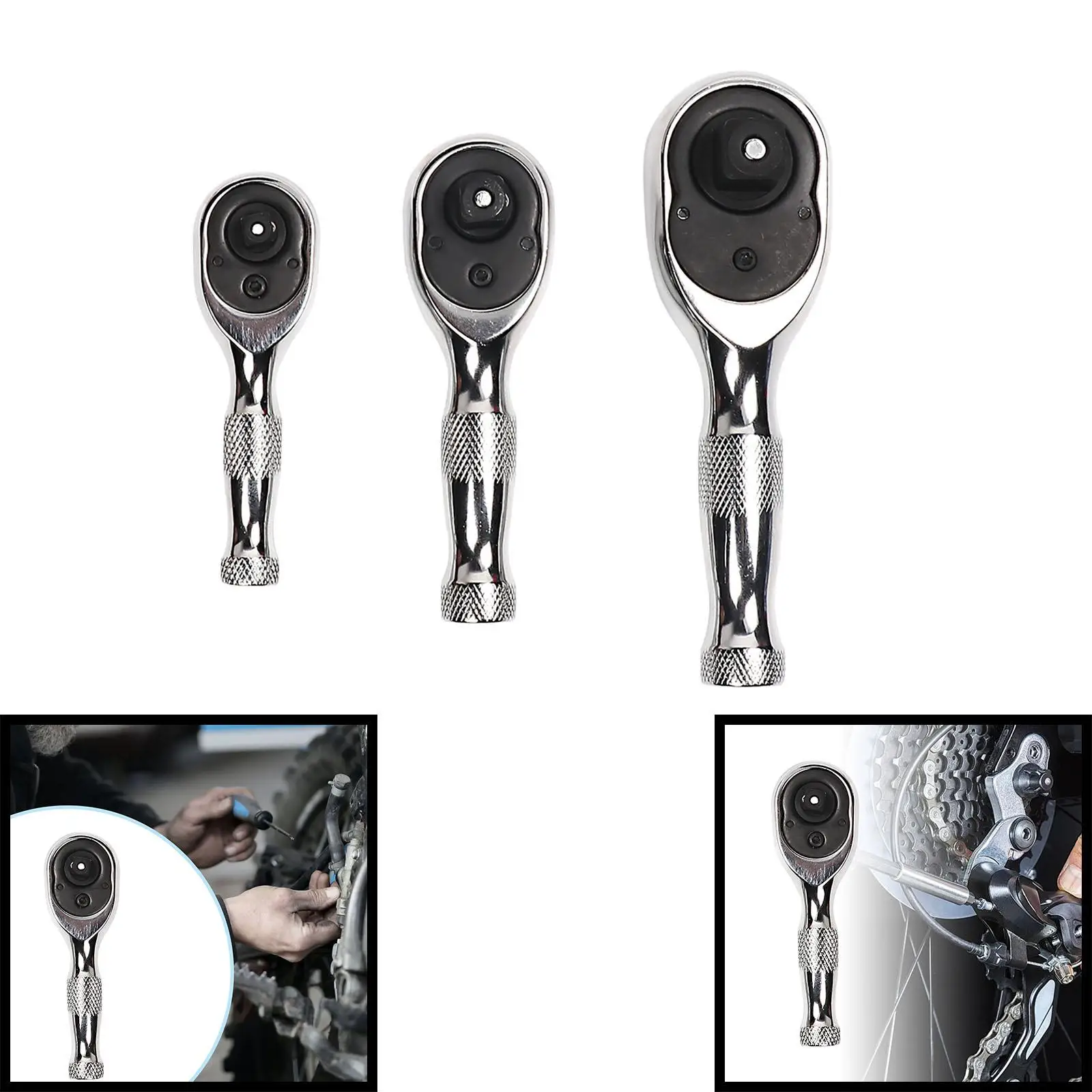 

Mini Ratchet Wrench with Short Handle 72 Teeth Portable Adjustable for Tight Space Professional Flexible Head Socket Wrench