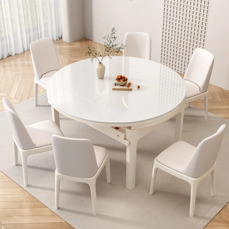 Extendable Kitchen Dining Table Coffee Chairs Nordic Restaurant Dining Table Lounge Designer Mesas De Jantar Salon Furniture