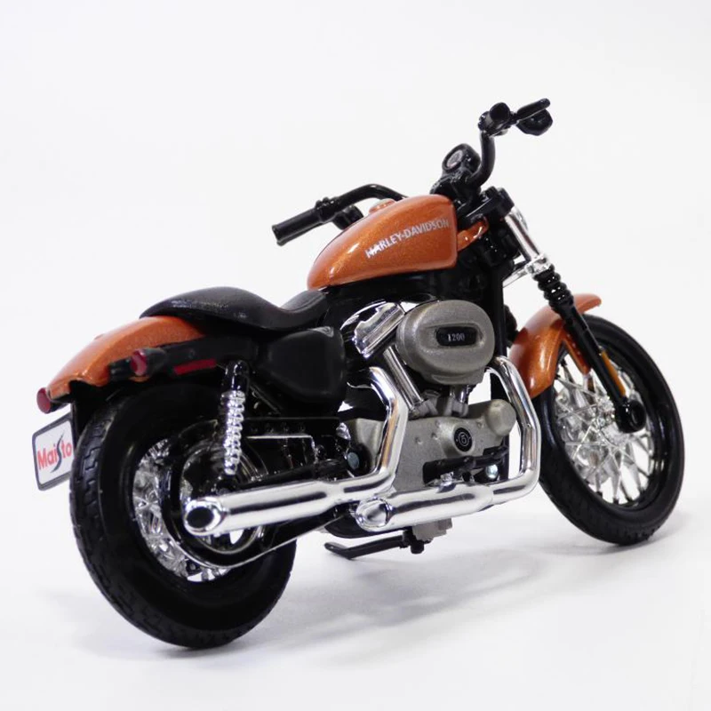 Maisto 1/18 Harley Davidson XL1200N Nightster 2007 Alloy Motorcycle Model Collection Shork-Absorber Off Road Autocycle Model