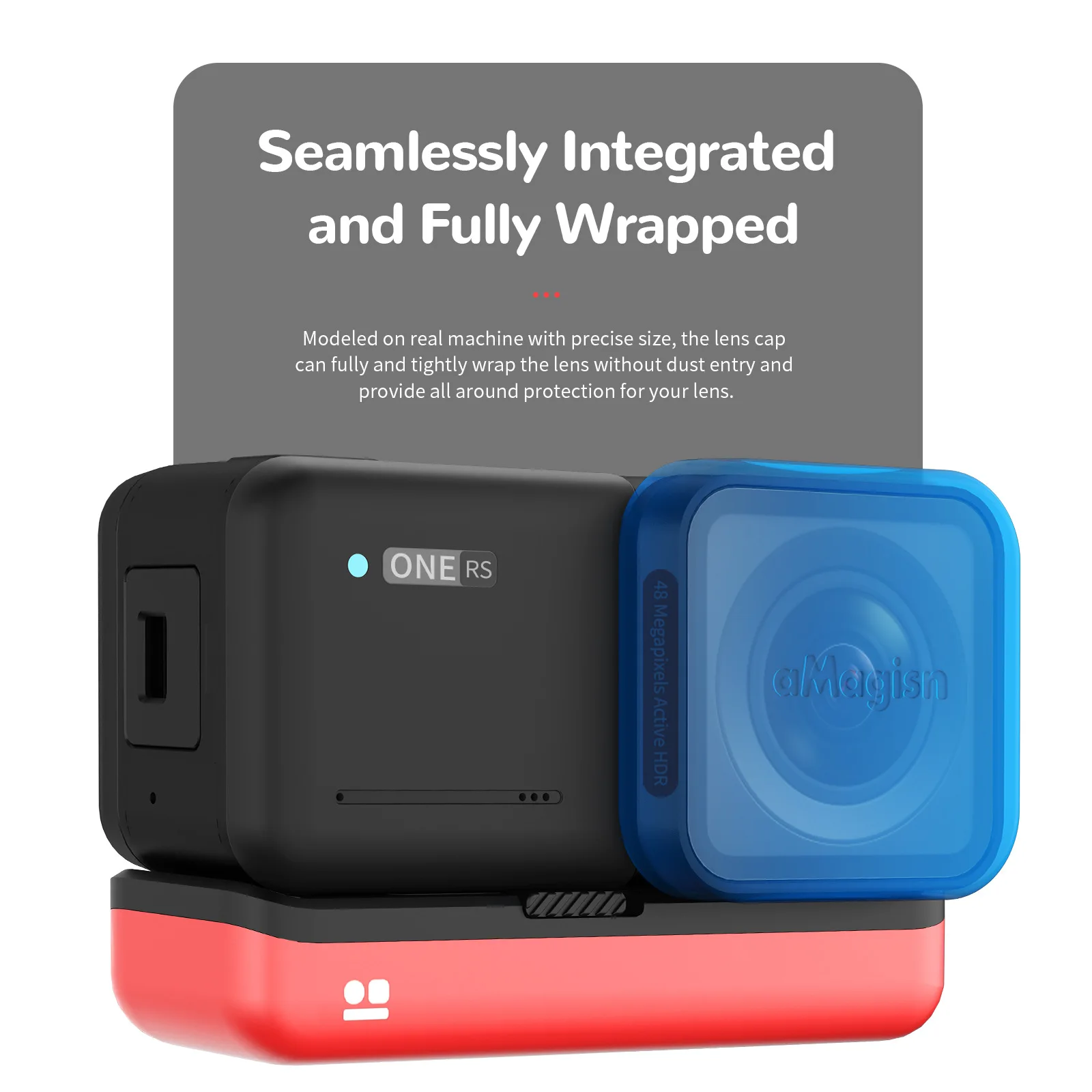 Amagisn Voor Insta360 Een Rs 4K Groothoek Verbeterde Lens Siliconen Beschermhoes Lens Cover