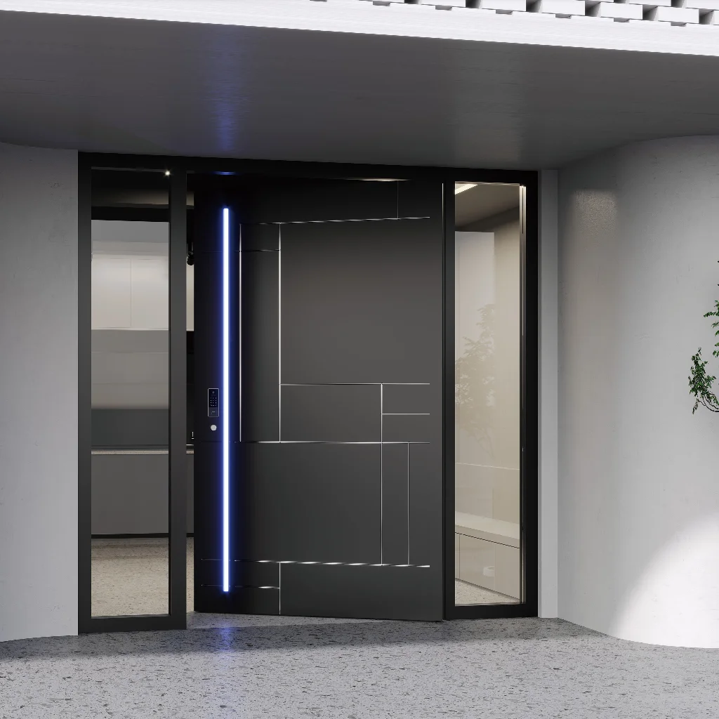 /For Villas Commercial Buildings Hotels For Interior Exterior Use /2026 Factory Priced Energy-Efficient Composite Swing Door