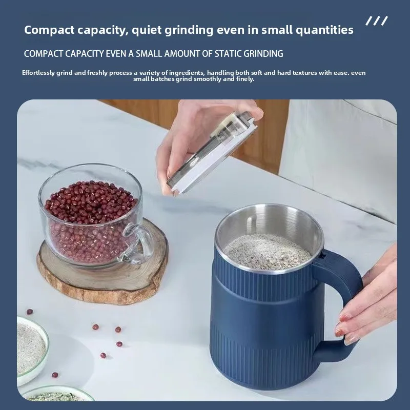 مطحنة حبوب متعددة الوظائف، مطحنة حبوب منزلية صغيرة، آلة مسحوق كهربائية، مطحنة قهوة محمولة