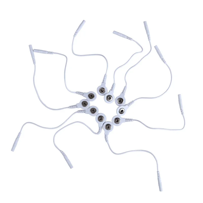 

Single Head Short Electrode Lead Cables Electrode Wires 2mm DChead 3.5mm Plug For TENS Massager Electrode Gloves/Pads