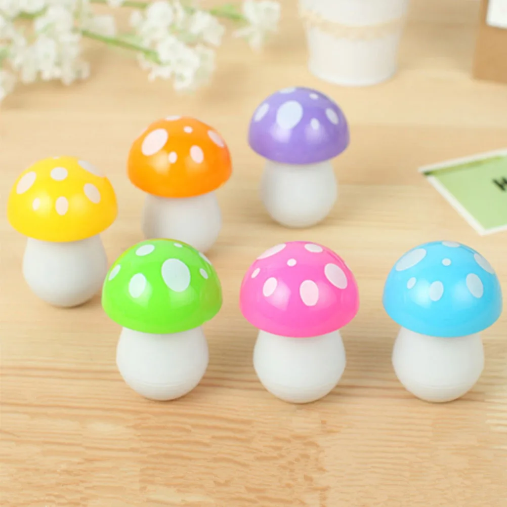 

10pcs Mushroom Shape Ballpoint Stretchy Student Portable School Writing Accessories Funny For Kids Stationery Gift Supplies