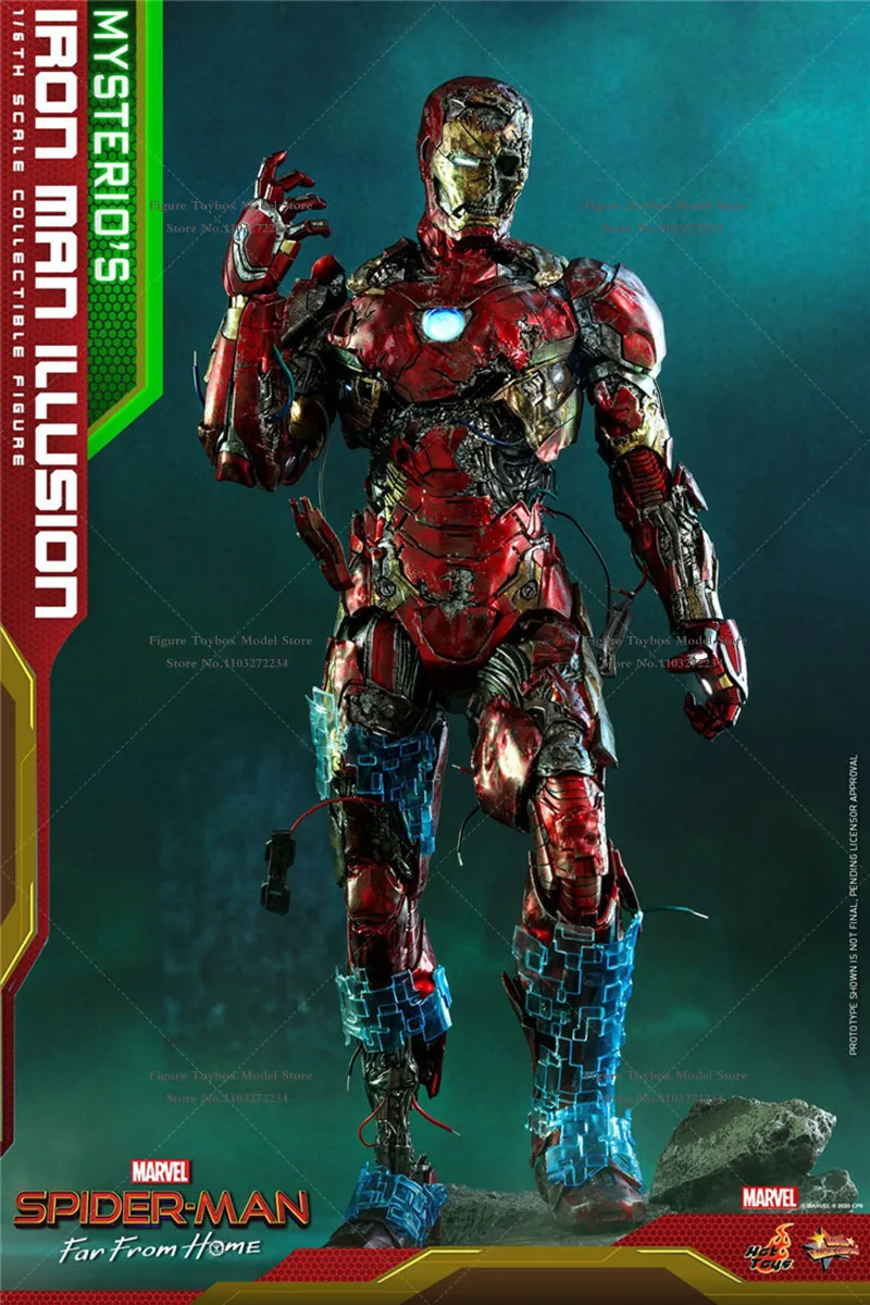 HT HotToys MMS580 1/6 Mysterio's Iron Man Illusion Version Action Figure Spider-Man Far From Home Marvel 12