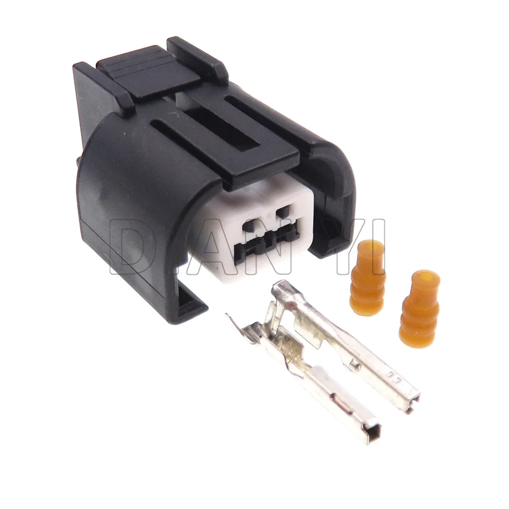 1 Set 2 Way Auto Wiring Terminal Connector MG644111 MG644111-5 AC Assembly Automotive Air Conditioner Solenoid Valve Socket