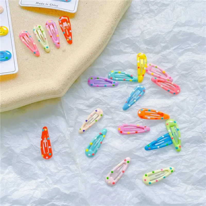 

6Pcs Cute Dog Hairpin Colorful Water Droplets Shape Hairpin Pet Small Dogs Hair Clips for Chihuahua Pet Grooming Dog Accessories