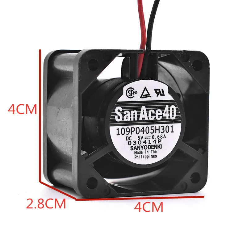 NEW ORIGINAL 109P0405F301 DC 5V 0.68A 4028 40x40x28mm COOLING FAN RADIATOR