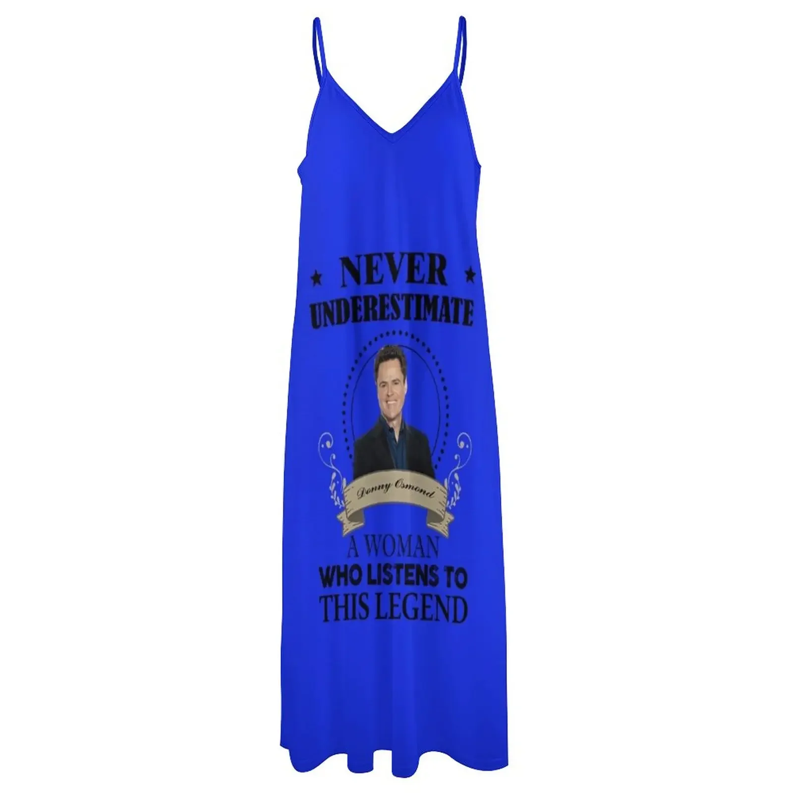 Engraçado donny osmond mulher ouvir esta lenda camiseta presente para clássico camiseta sem mangas vestido de noite feminino