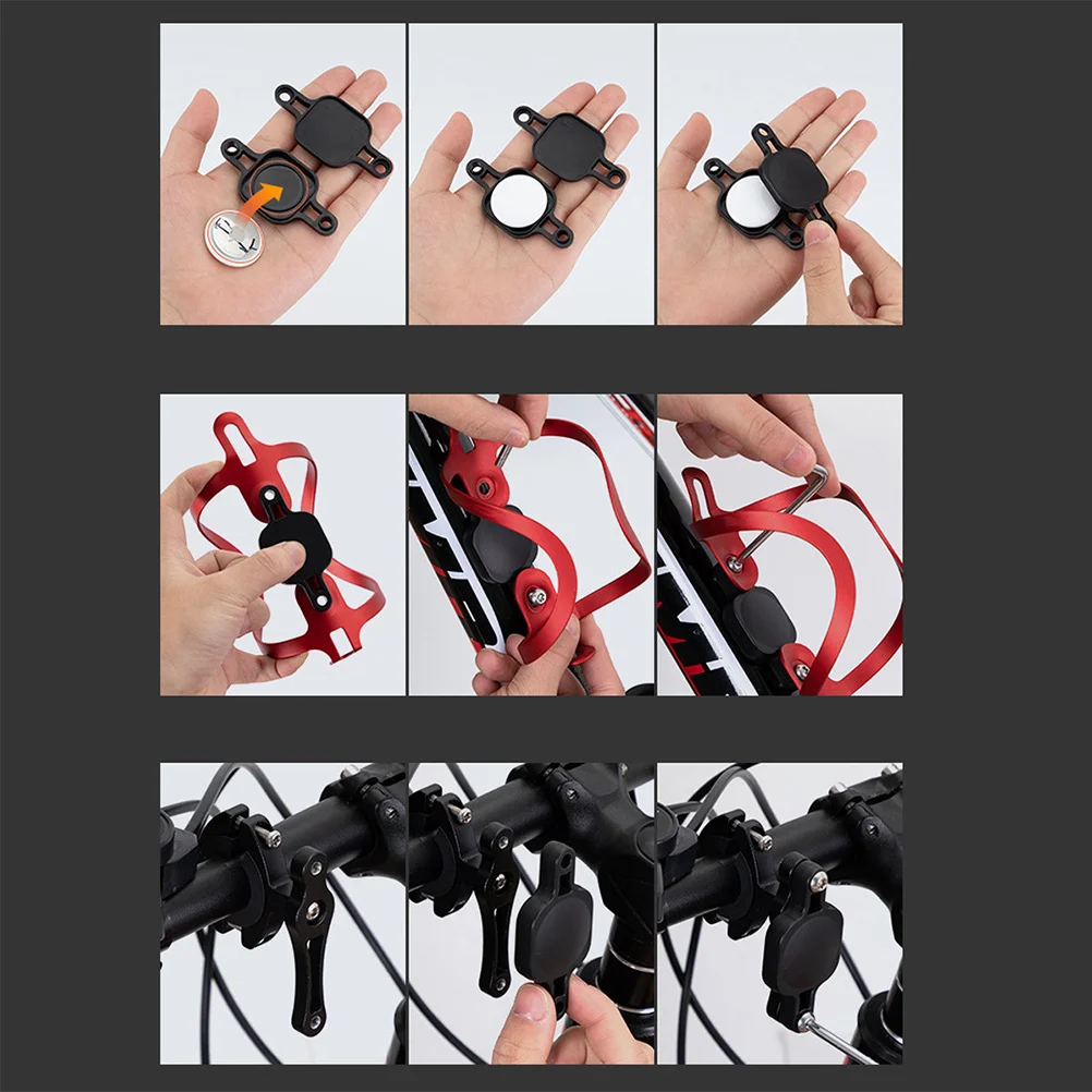 

1Set Bicycle Tracker Cover ABS Material Anti-Scratch Protection Easy Install Bike Protector for Compatible