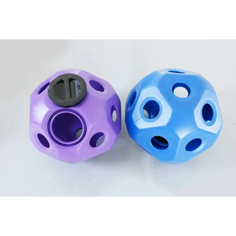 40 سنتيمتر لعبة القش الحصان الكرة الزرقاء تغذية بطيئة الإجهاد الإغاثة المغذية للماعز/الأغنام #5