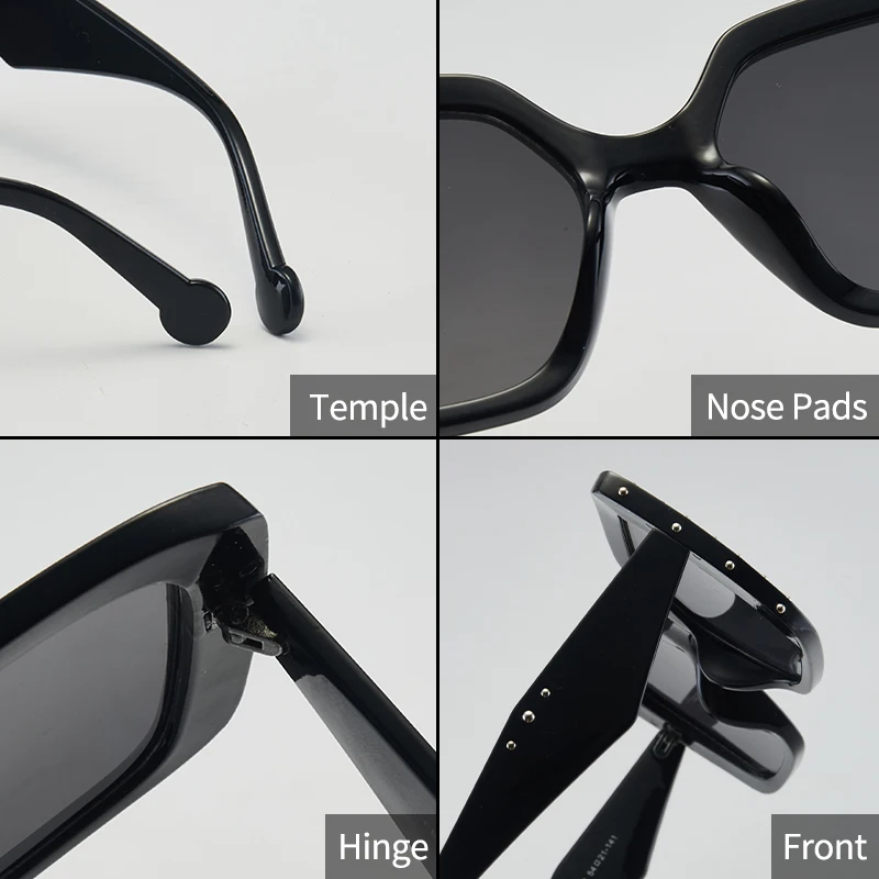 1 قطعة نظارات الموضة النسائية الجديدة إطار مربع كبير الحجم أنيق عصري نمط الشارع هدية عيد حفلة يومية نزهة ركوب الدراجات الشمس P