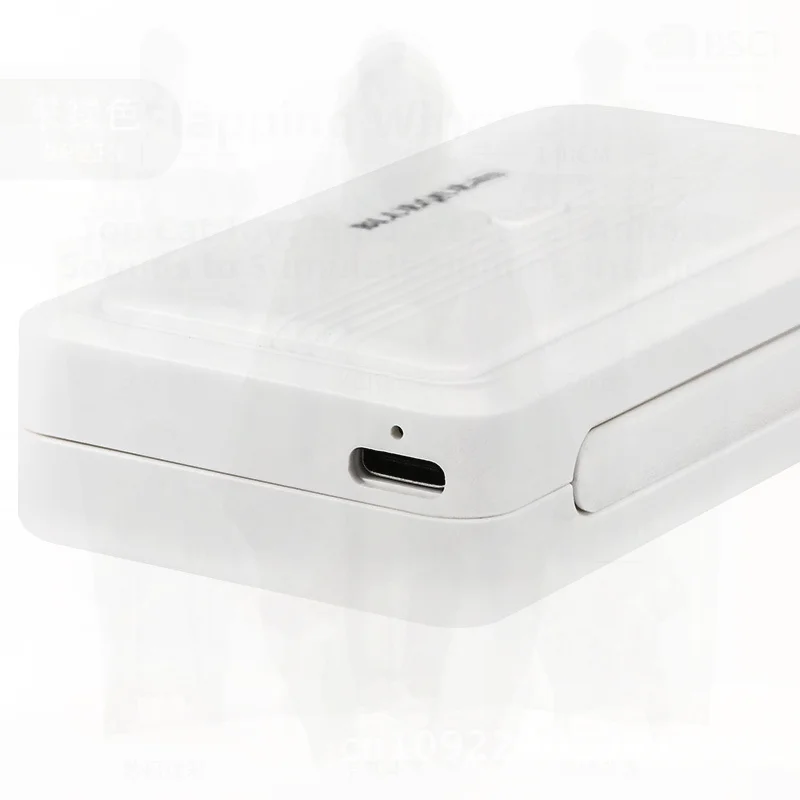 

Portable Mini Nail Lamp USB Rechargeable Folding Phototherapy Nail Lamp with 6 LED Beads White Handheld Nail Care Tool