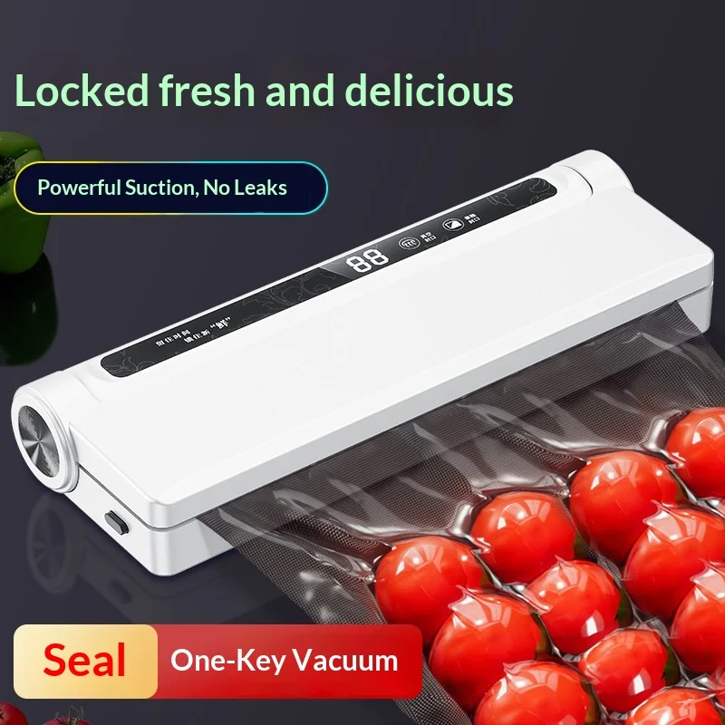 Vacuum machine, fully automatic sealing machine, high suction, small-sized, multi-functional sealing and preservation machine