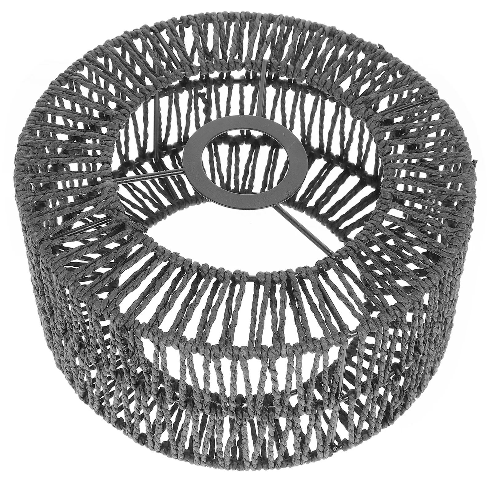 

Плетеный абажур из соломенной веревки, сменный чехол для потолочного светильника в деревенском стиле, размер S без заусенцев, легкий абажур из соломенной веревки