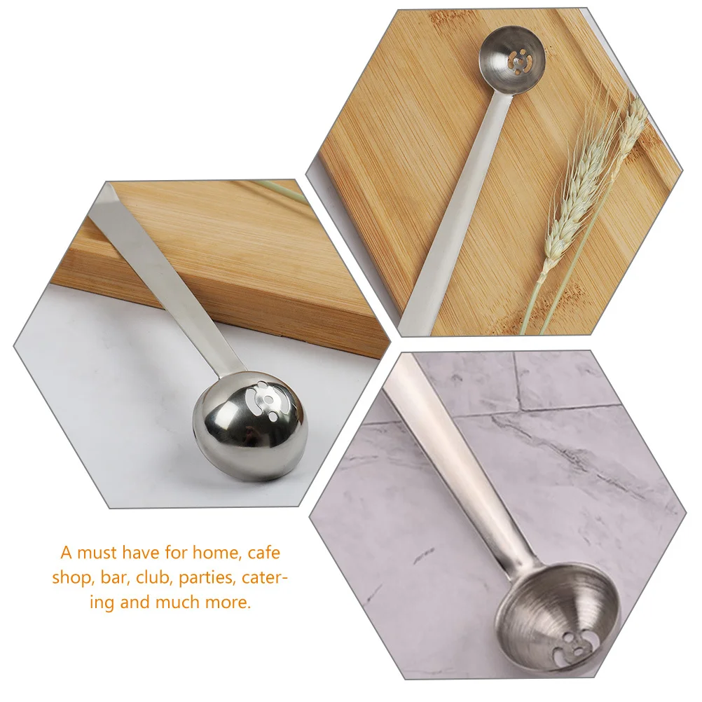 2 قطعة الفولاذ المقاوم للصدأ الزيتون ملعقة مصفاة جرة أداة ل الكرز المخللات مقبض طويل استنزاف ثقب المطبخ أداة تخدم