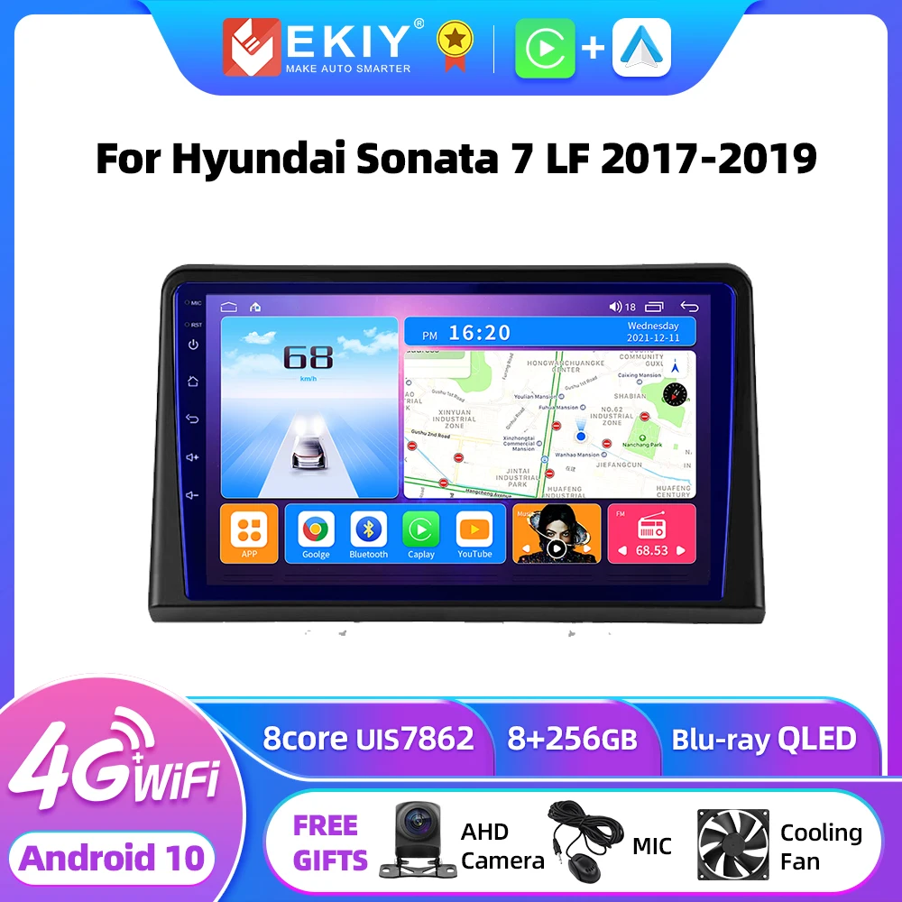 

EKIY T7 For Hyundai Sonata 7 LF 2017 - 2019 Car Radio Multimedia Video Player Navigation GPS Android 10.0 No 2din Carplay DVD