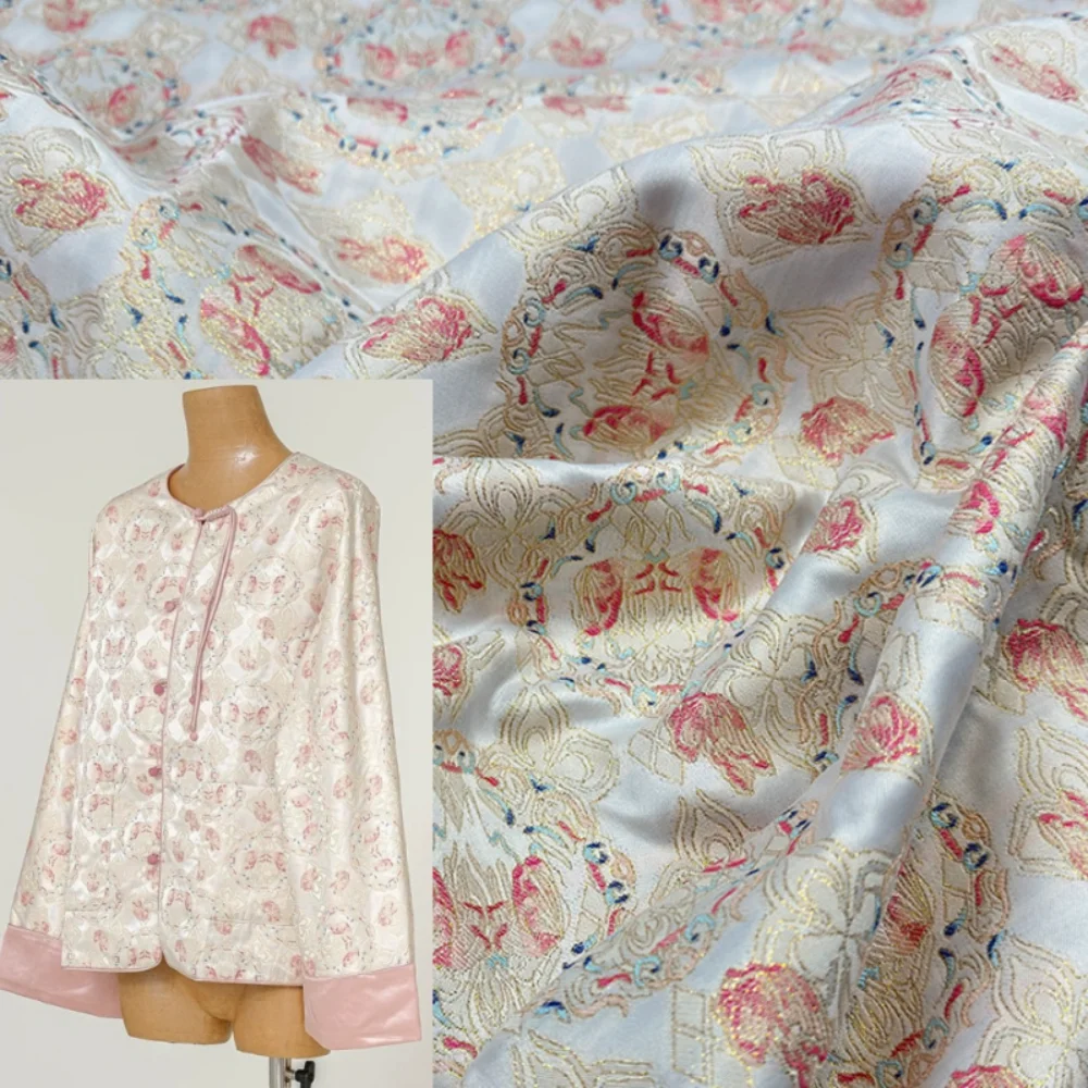 

Новая китайская жаккардовая ткань с узором бабочки для шитья своими руками: для ханьфу, жилетов, платьев, одежды. Ткань продается на метры.