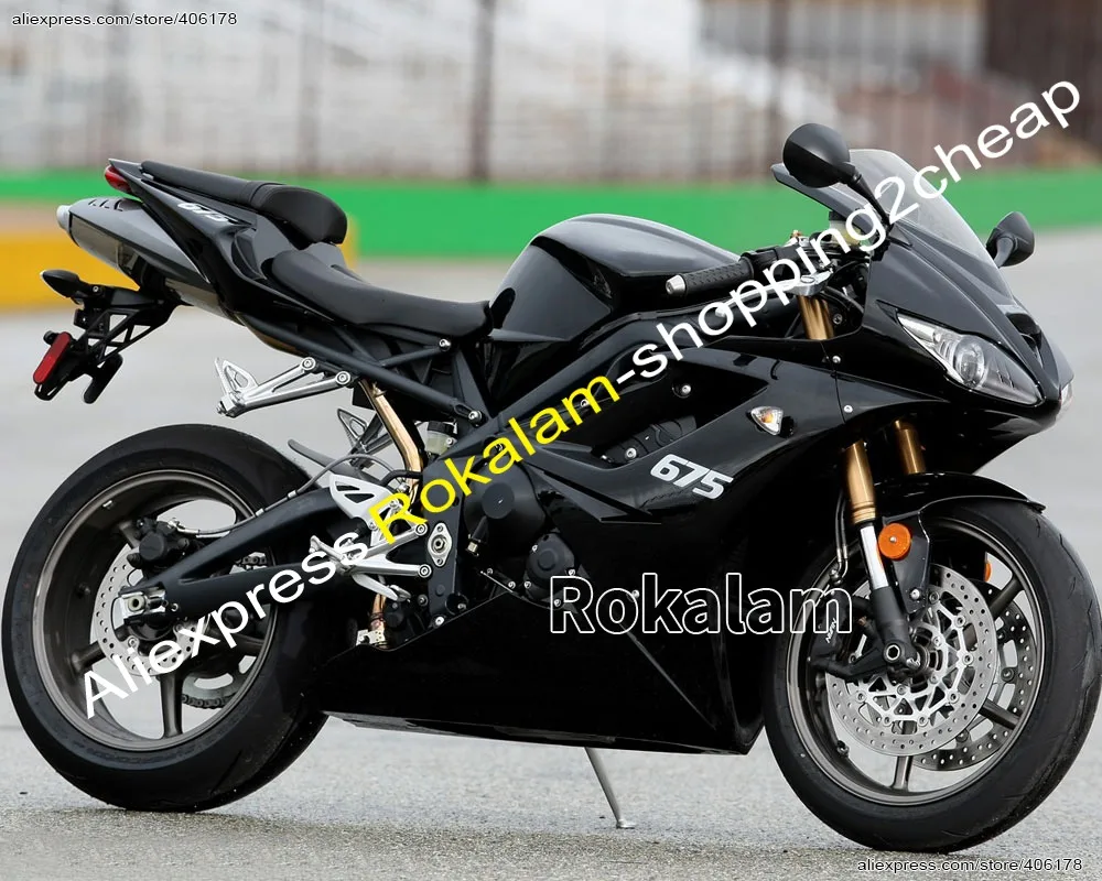 

Customized Fairing For Triumph Daytona 675 2009-2012 09 10 11 12 All Black Motorcycle Fairings (Injection Molding)