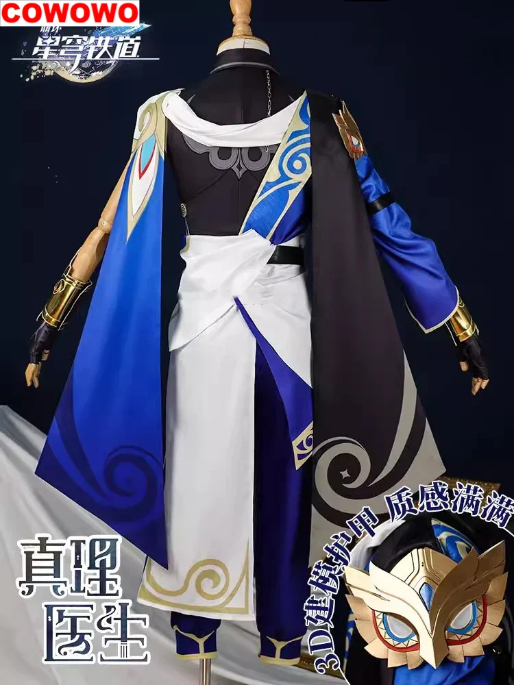 COWOWO Honkai: Star Rail Dr Ratio Jeu trempé Beau Cosplay Costume Halloween Carnaval ixpli Play Outfit Hommes XS-3XL