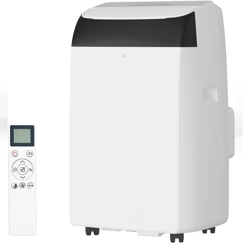 

Портативный кондиционер мощностью 14 000 BTU, 3-в-1 (кондиционер, осушитель и вентилятор), ультратихий, с автоматическим сливом, с пультом дистанционного управления