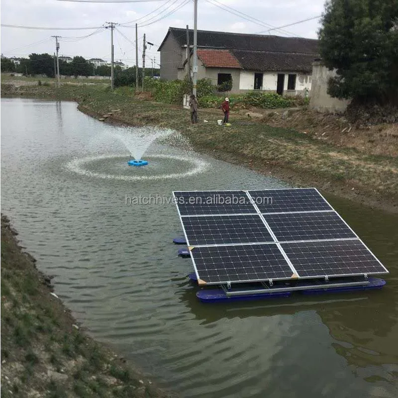 Wholesale Aquaculture Equipment Increase Oxygen Aeration Floating Pump DC Solar Fountain Aerator For Fish Shrimp Farming Pond
