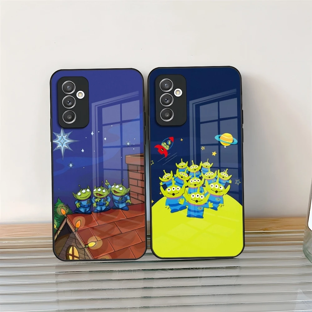 Toy Story Alien Phone Case Glass for Samsung Galaxy S24 S20 S21 S22 S23 Ultra Fe Plus A34 A54 A24 A52 A53 M54 Cover