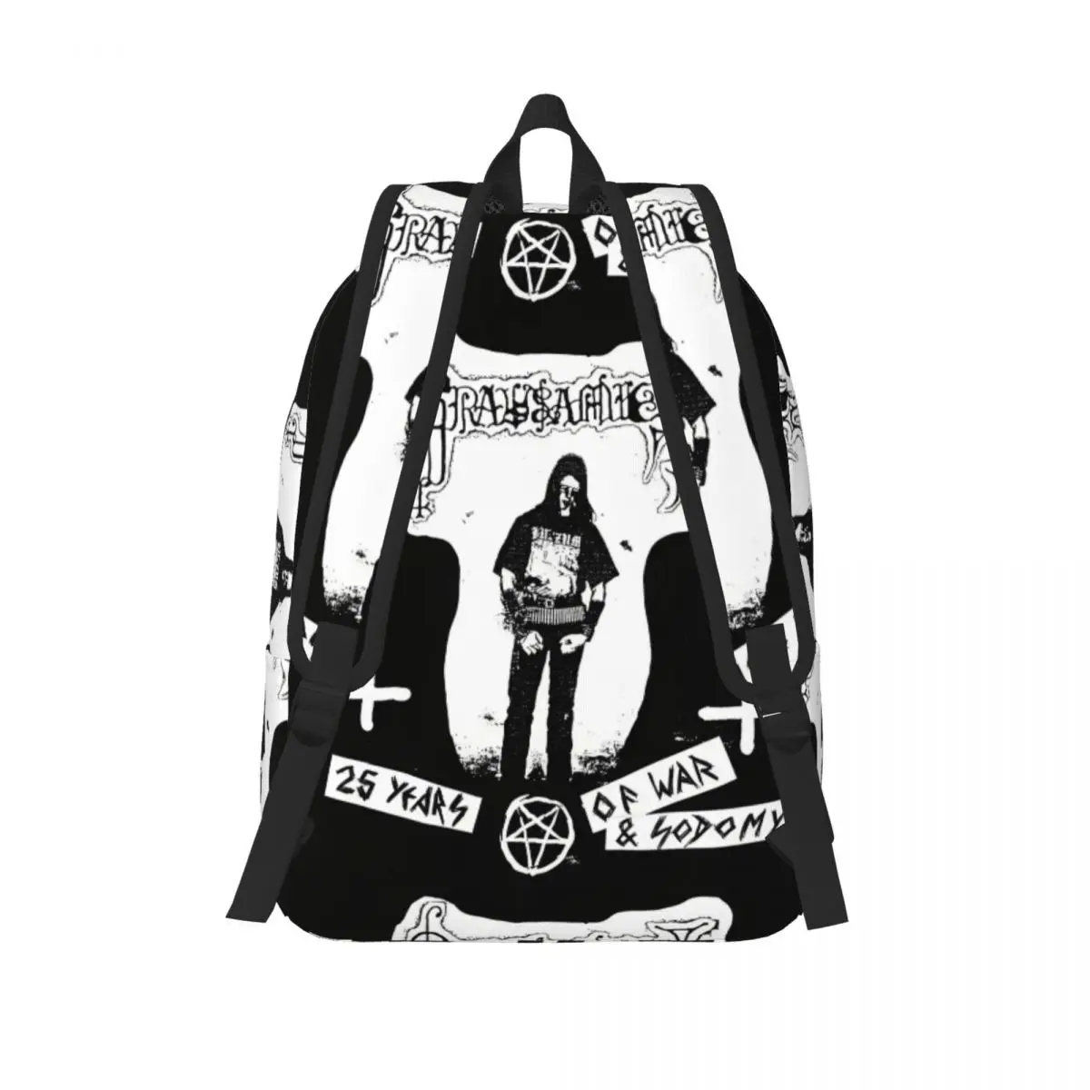 Grausamkeit 音楽ブラックメタルバックパックカレッジバックパック学生カラフルな軽量高校バッグかわいいリュックサック