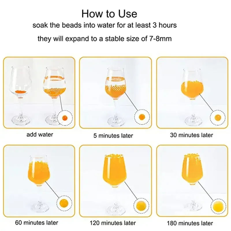 ลูกปัดคริสตัลไฮโดรเจลทรงไข่มุก ขนาด B7-8 มม. สำหรับปลูกดอกไม้/ดินปลูกพืช ลูกบอลเจลชีวภาพ สำหรับปลูกพืช/ดินปลูกต้นไม้ ลูกบอลเจลวิเศษ
