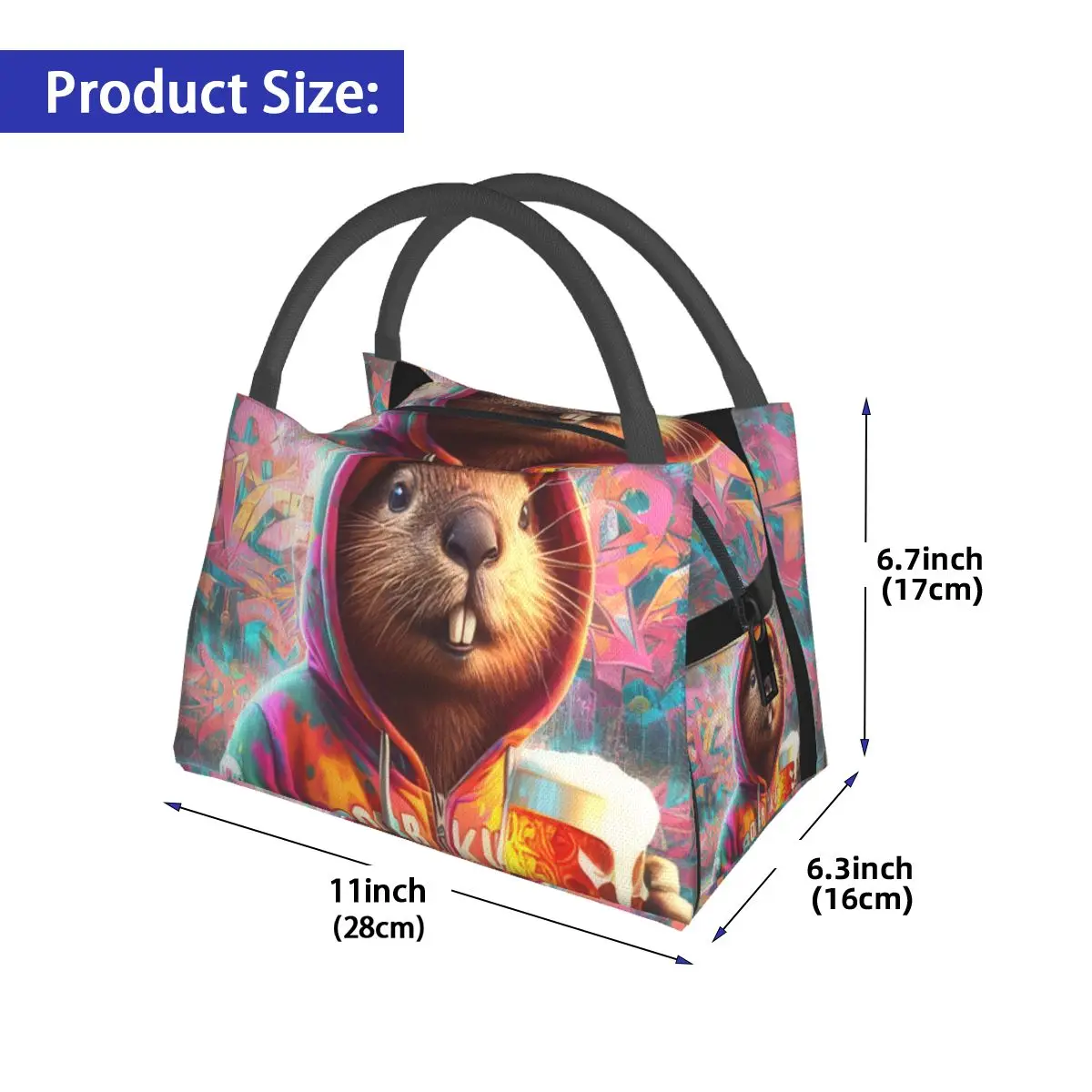 Bobr Kurwa Drinking Beer Portable insulation bag for Cooler Food Office Pinic Container