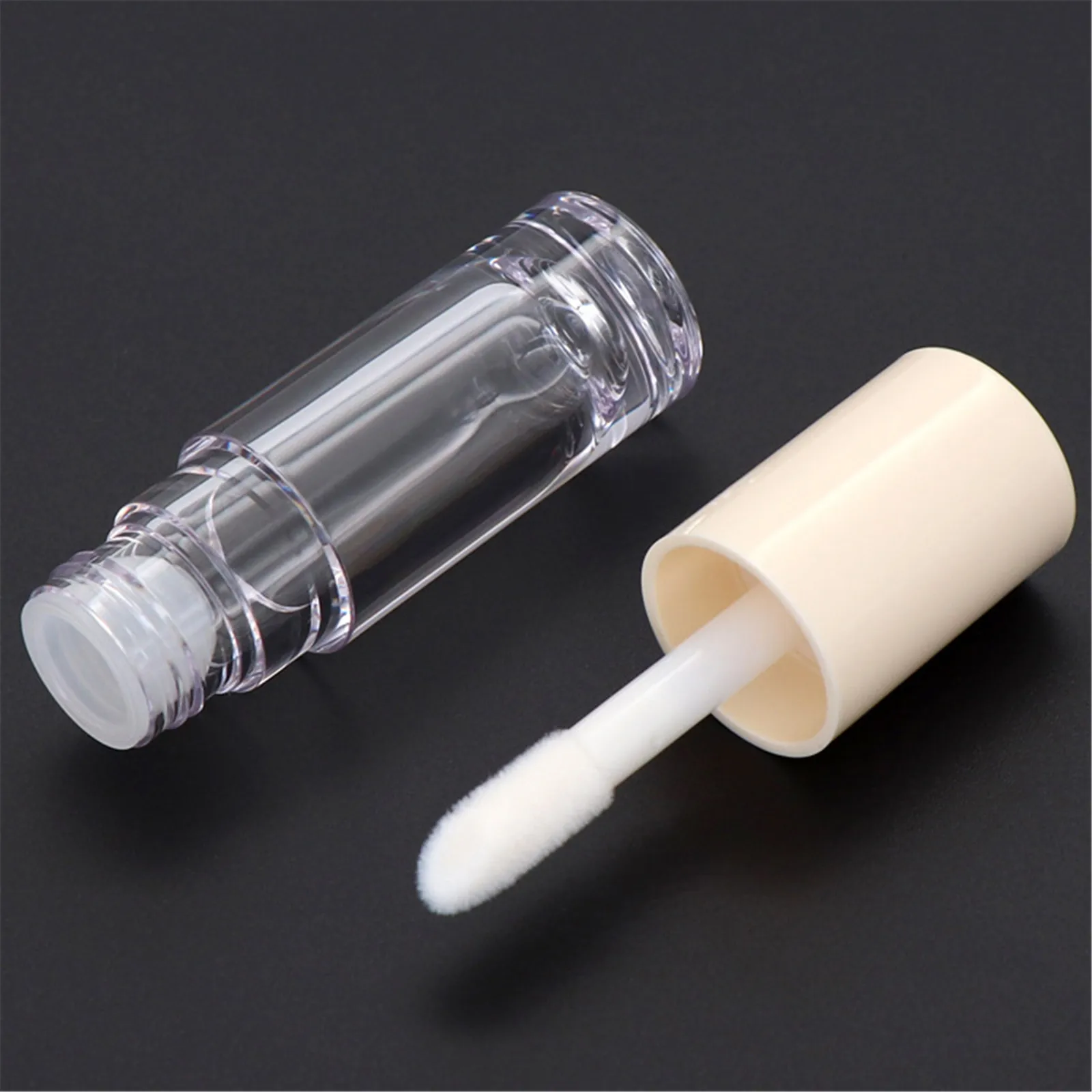 6ml Transparent Lip Glaze Tube Empty Lip Gloss Lipstick Tube Refillable Bottle Eyeliner Mascara Tube Cosmetics Packing Container