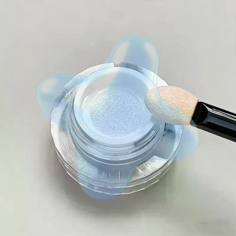 1Pcs Human Fish Powder Macaron Magic Mirror Powder Air Cushion Japanese Neon Powder Aurora Glitter