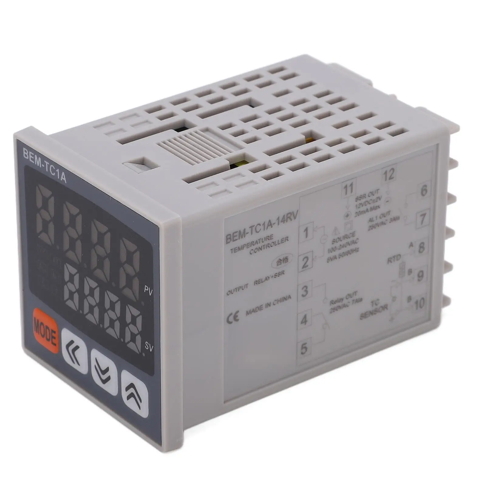 Controlador de temperatura de termostato Digital PID, salida de relé, 100-240VAC, Control inteligente de calefacción para el hogar