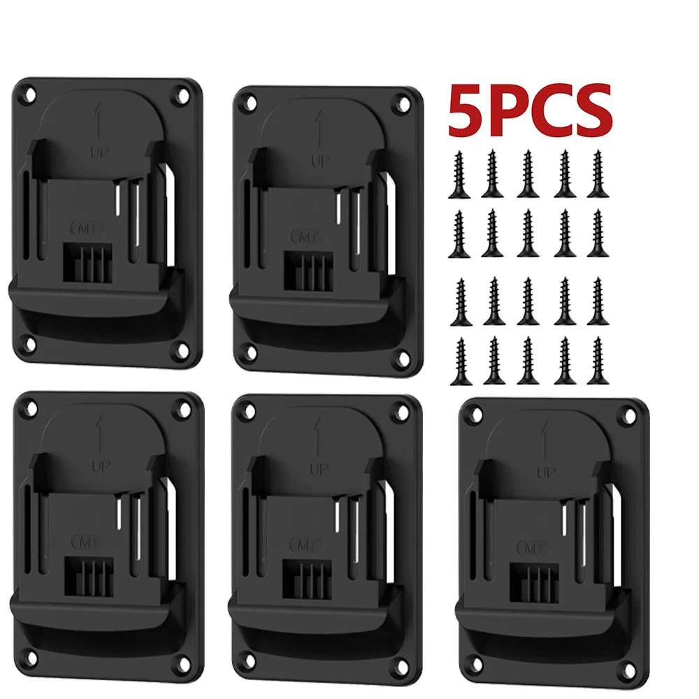 5 STKS Wandmontage elektrische gereedschapshouder voor Makita Wall Power Mount opslagbatterijbeugel bevestiging nieuwste boorhouder slots standaard