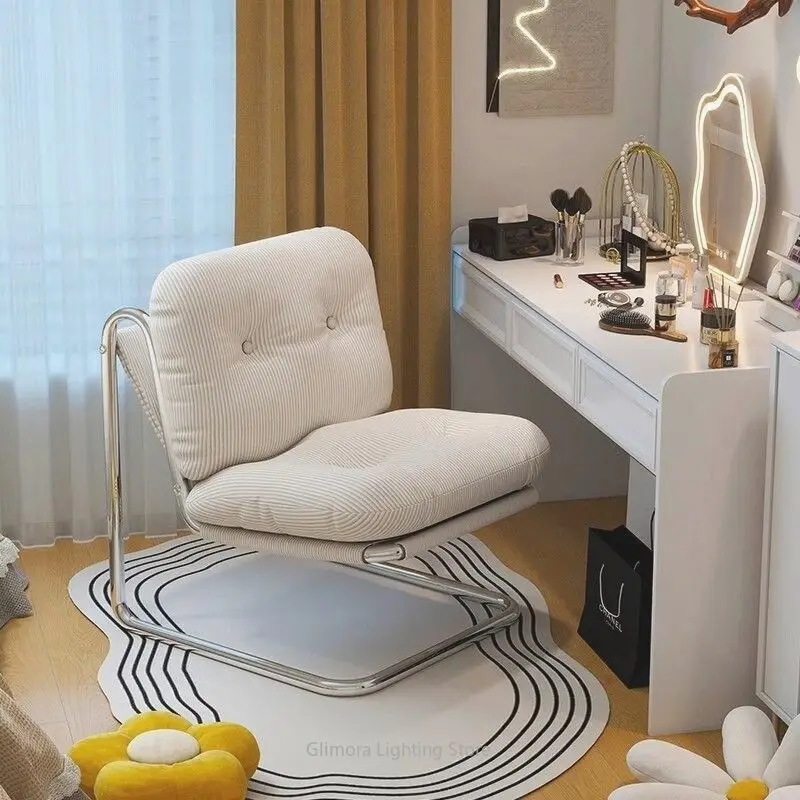 Home Office Chair for Long Sitting, Single Sofa Recliner for Bedroom Study, Breathable Mesh Swivel Seat for Work from Home