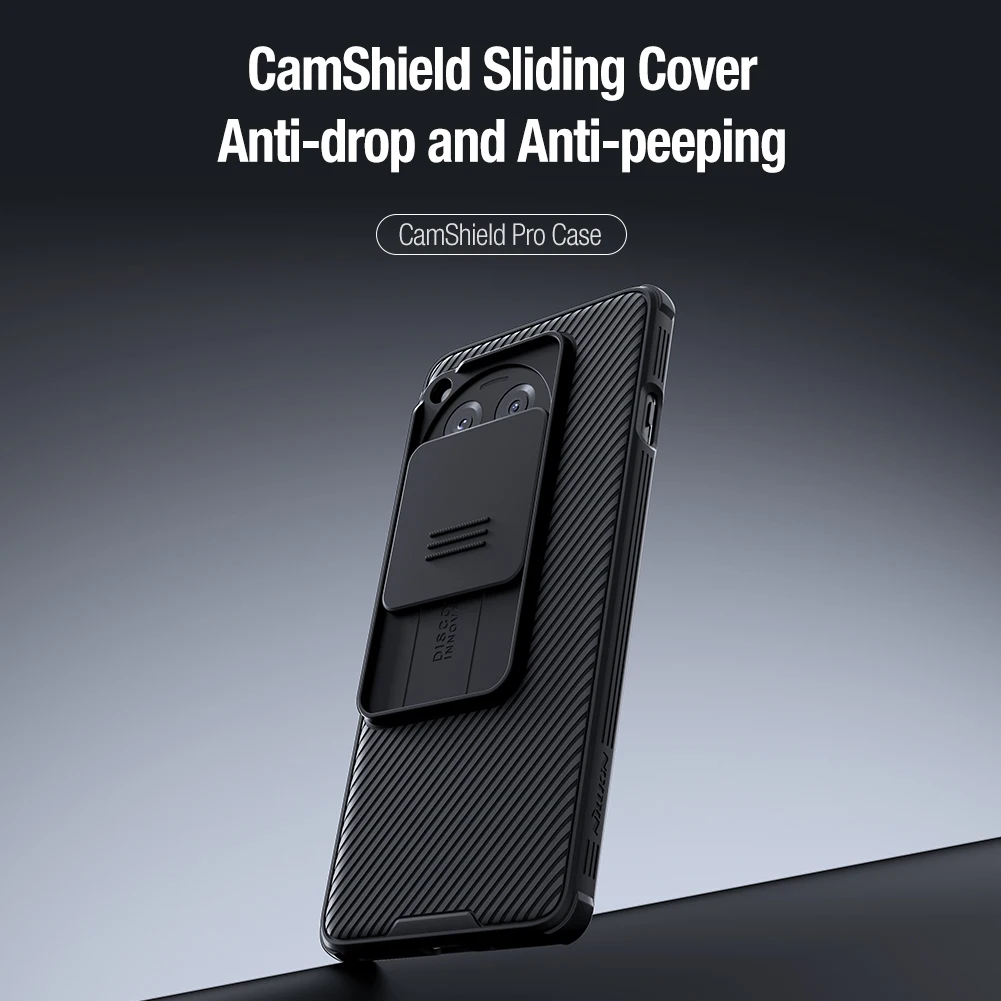 Nillkin para oneplus 12r 5g caso camshield proteção da câmera 360 lente capa traseira capa protetora para oneplus 12r