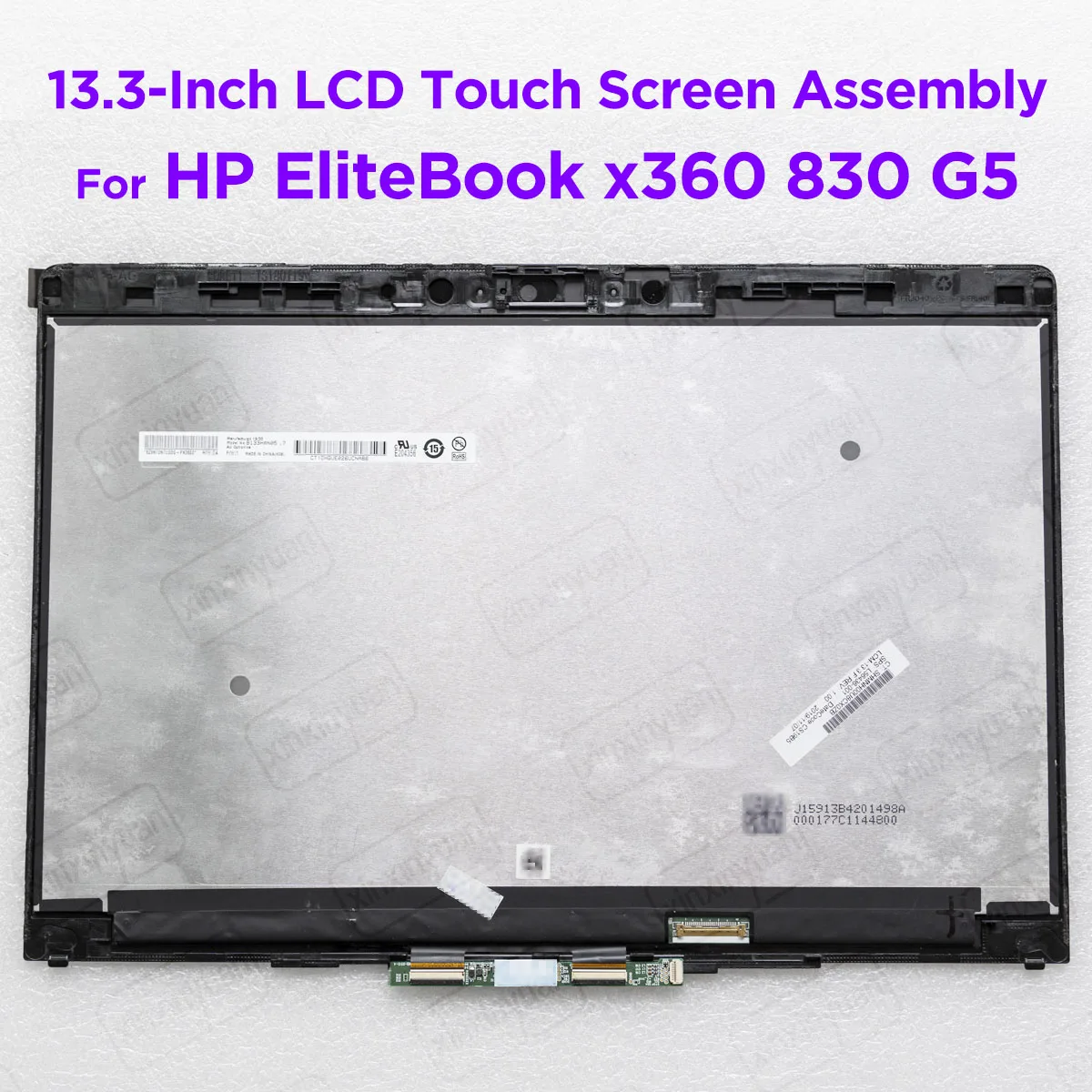 

13.3" LCD Touch Screen Digitizer Assembly for HP EliteBook x360 830 G5 Display Panel Replacement 1920x1080 L56436-001 L65321-001