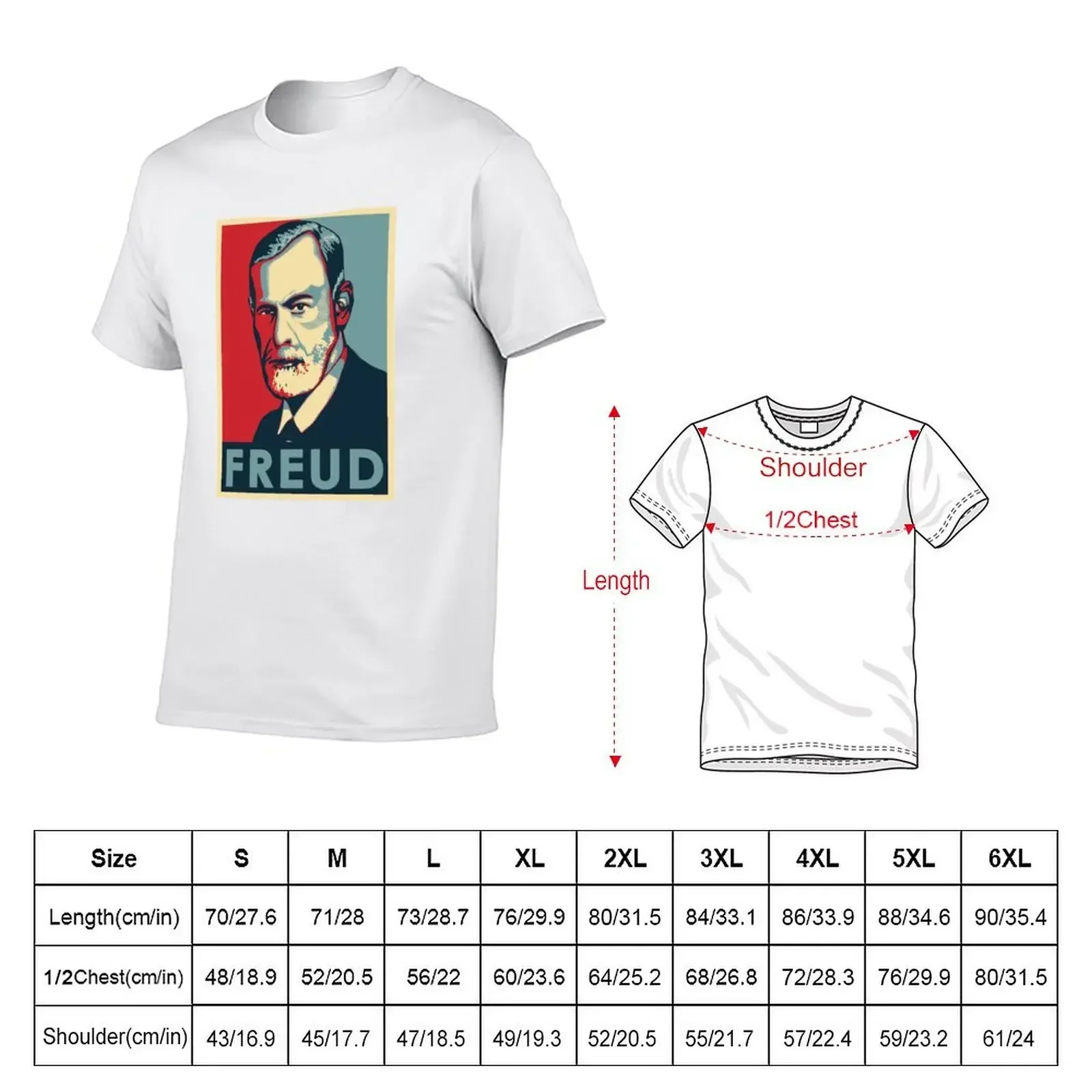 Freud T-Shirt blacks boys whites vintage clothes t shirt for men