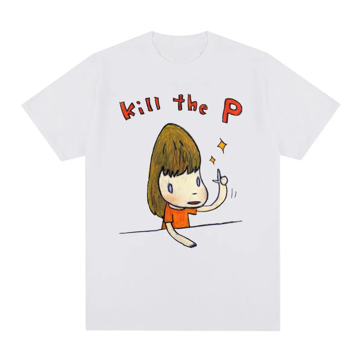 Yoshitomo Nara Kill The P Vintage T-shirt Harajuku Funny Cotton Men T shirt New Tee Tshirt Womens Tops