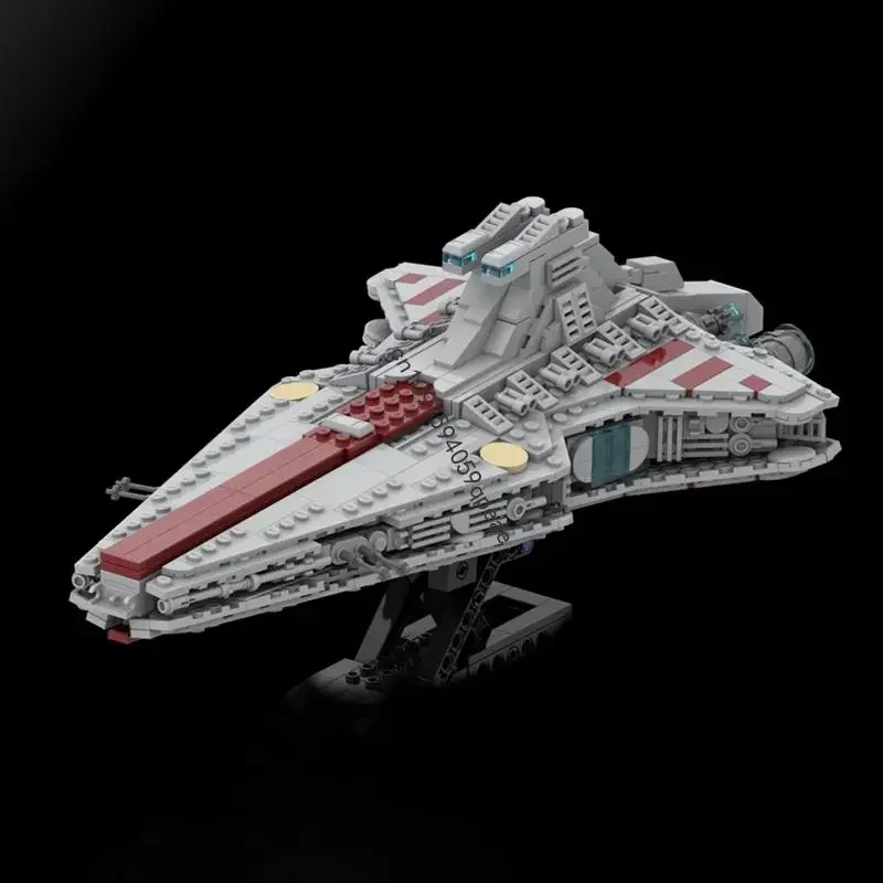 

New 908Pcs Famous Star Battle Movie Moc Venator Attack Cruiser Model Diy Creative Ideas Child Toys Birthday Gifts Custom Puzzles