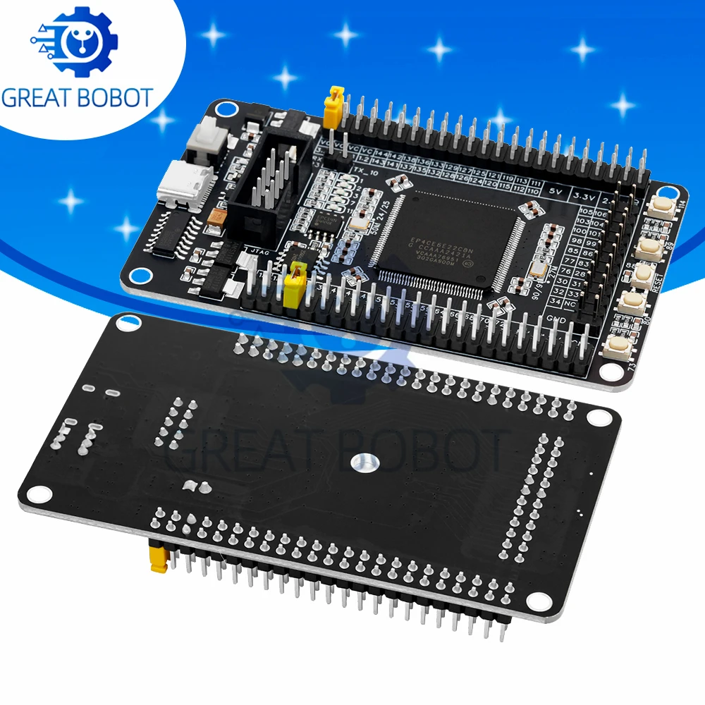 لوحة تطوير EP4CE6E22C8N FPGA: وحدة النظام الأساسية Altera Cyclone IV (2.5V) المتوافقة مع Arduino #1