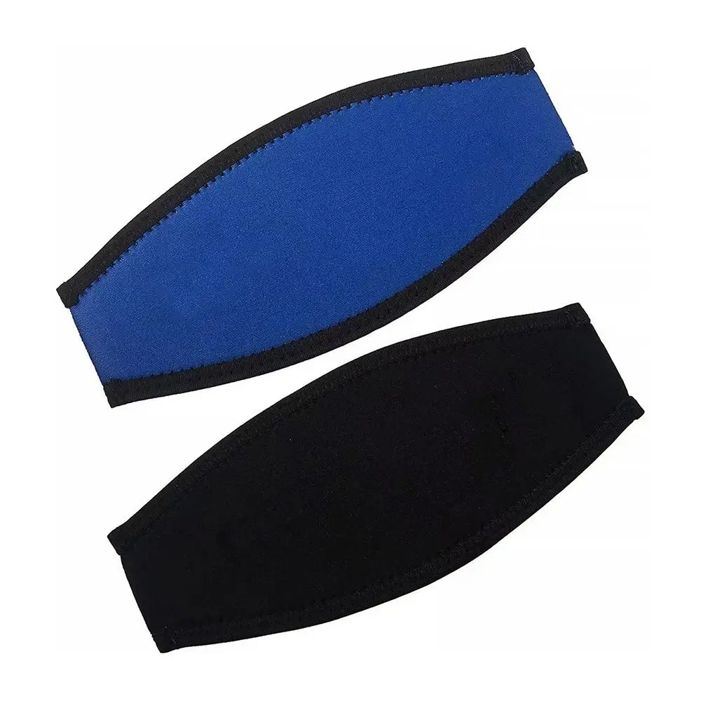 Máscara de buceo de neopreno, cubierta de correa, protección acolchada cómoda, gafas de natación de doble capa, envoltura para el cabello Universal