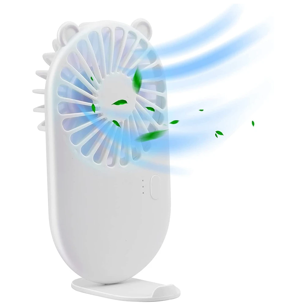 Déterminer le mini ventilateur USB, ventilateur de poche USB portable, aste avec support, conception réglable à 3 vitesses, adapté aux enfants