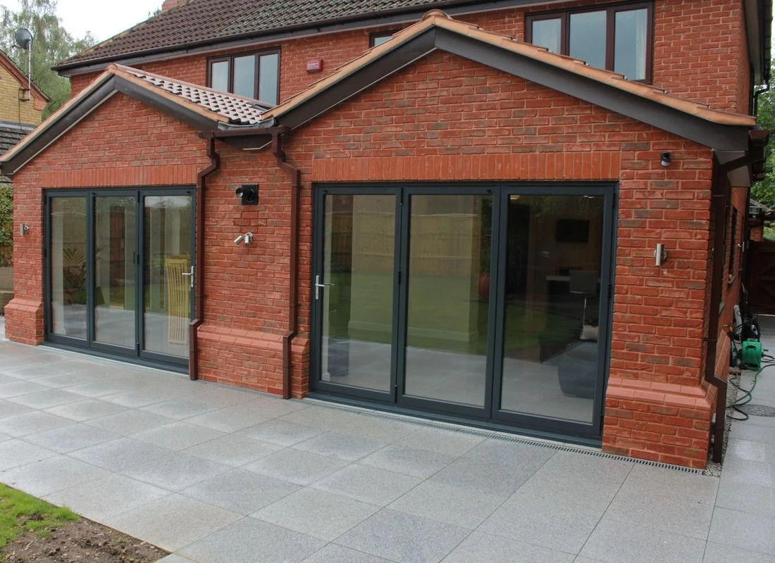 

Heavy Duty Accordion Doors for House Apartment Villa Aluminum Frame Metal Entrance Doors for Home Double Glazed Folding Door
