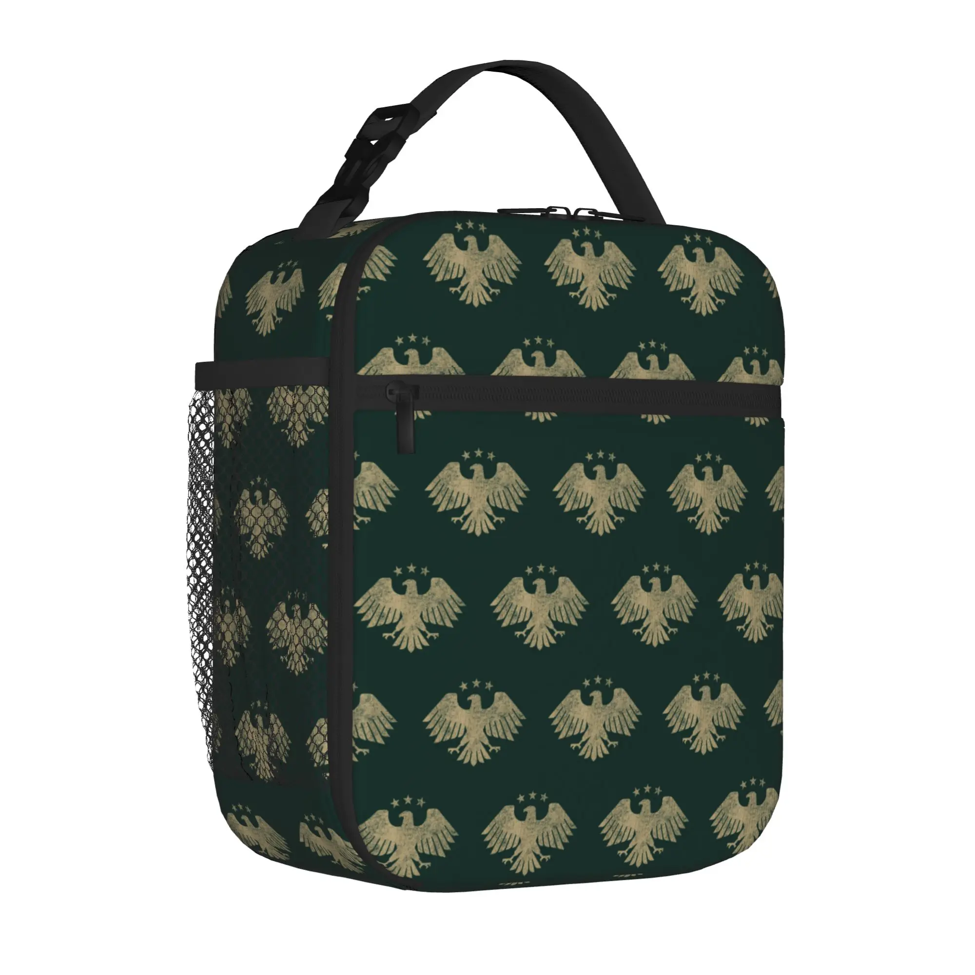 Insulated Lunch Bags Eagle of Syria 2025 Symbol Syrian Proud Food Box Unique Design Thermal Cooler Lunch Box For School