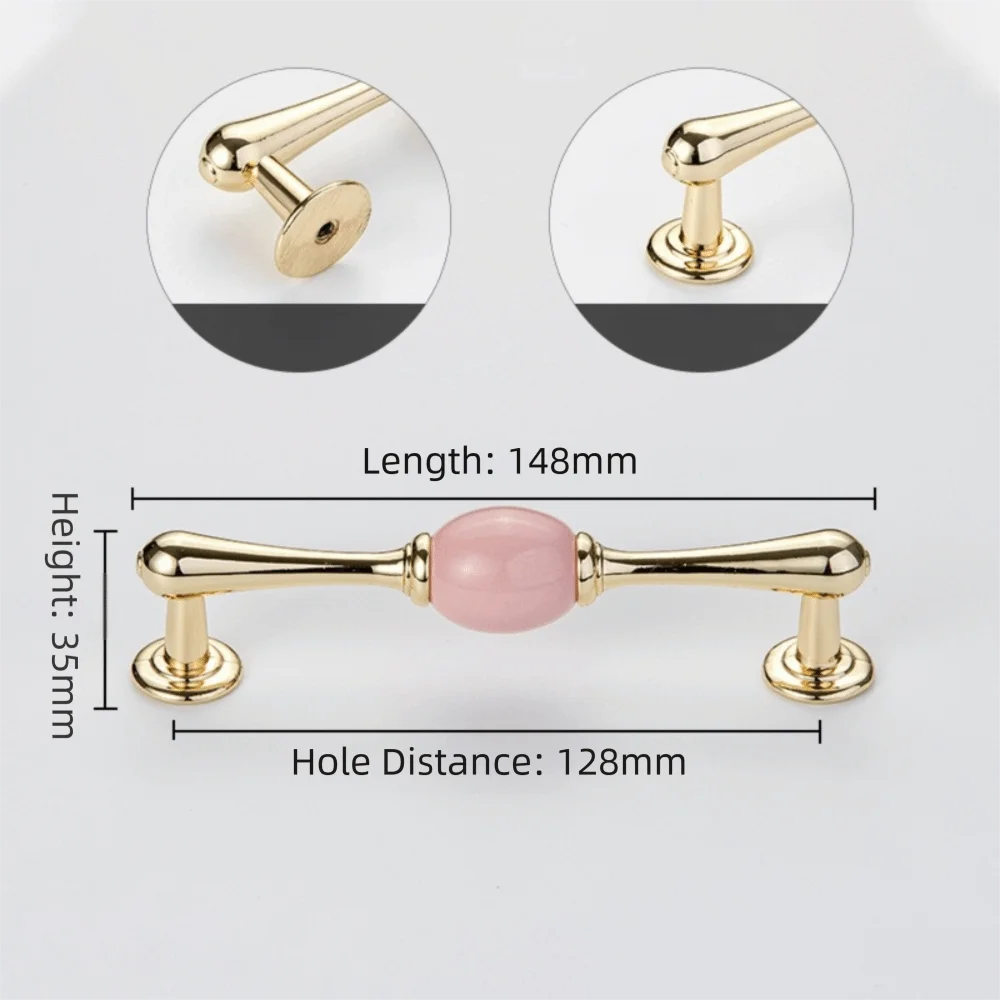 Fashion Colorful Furniture Pulls European Ceramic Cabinet Handles Modern Drawer Knobs Dressing Table