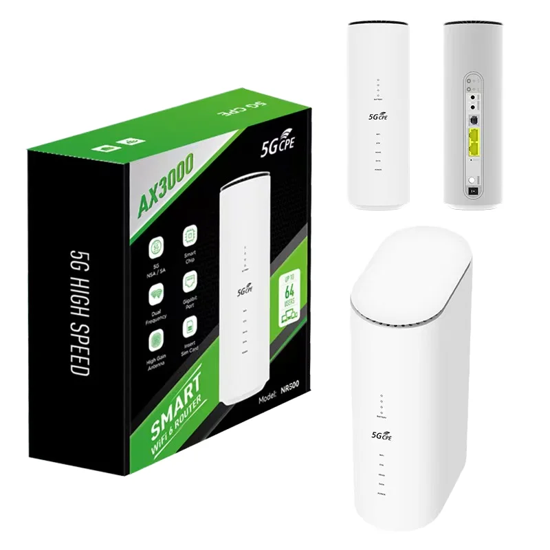 Gigabit Ethernet Router 1800 Mbps Dual-band 2.4G+5.8G WIFI5 32 Users RJ11 Voice CPE 3 LAN Ports WPA/WPA2 Firewall VoIP QoS
